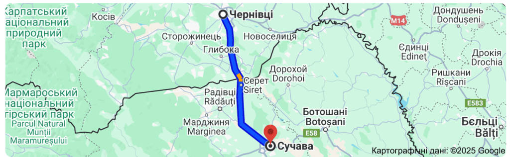 Таксі Чернівці Сучава