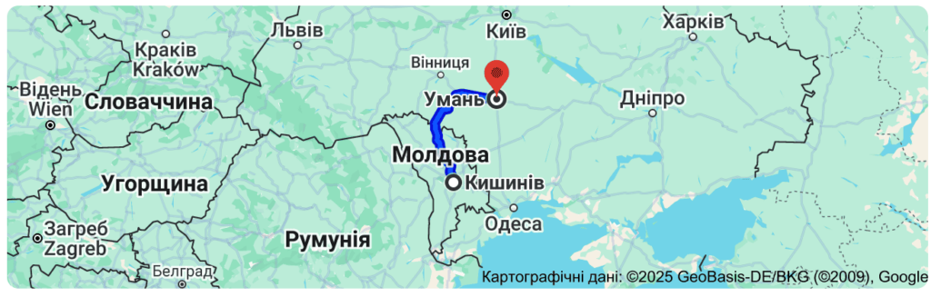 Такси Кишинев Умань