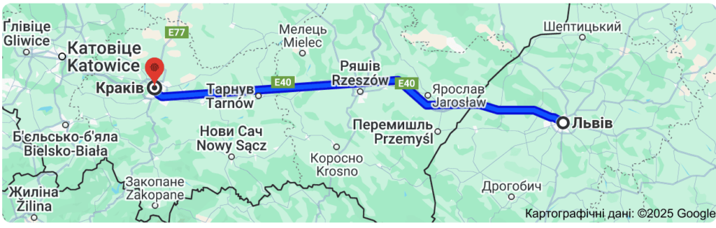 Такси Львов Краков