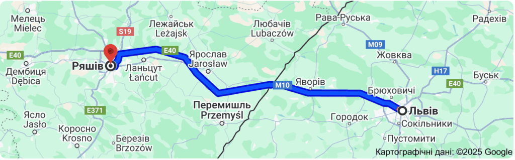 Такси Львов Жешув