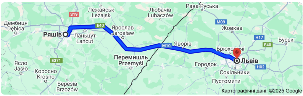 Таксі Жешув Львів