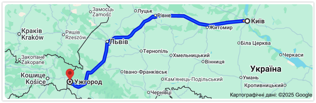 Київ Ужгород