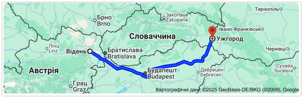 Такси Вена Ужгород